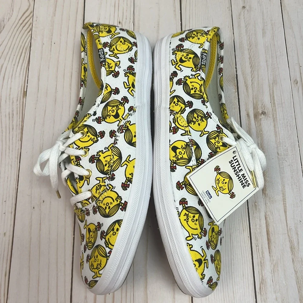 Keds x Little Miss Sunshine Yellow & White Sneakers.Limited edition. NWT. Size 9 - Picture 6 of 8